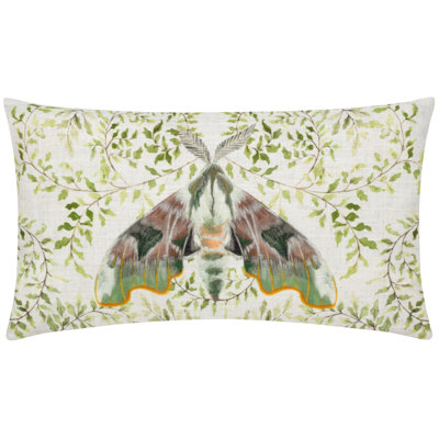 Shugborough Moth Rectangular Throw Cushion Cover
