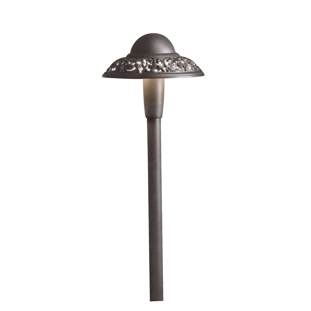 Southwest Textured Architectural Bronze Low Voltage Integrated LED Metal Pathway Light Kichler Lighting