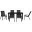 7 Piece Garden Dining Set Steel-457236318