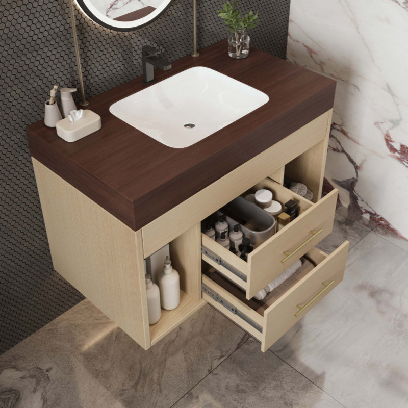 Bathroom Vanity with Top, Bois