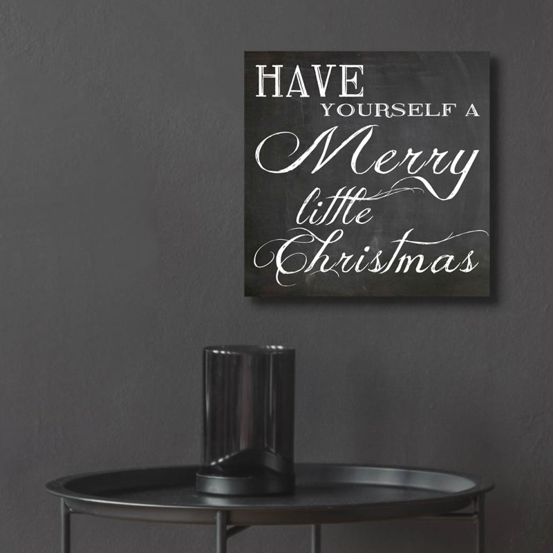 «Christmas Chalk 6» par Erin Clark, art mural en verre acrylique, H 12 po x l 12 po x P 0,13 po