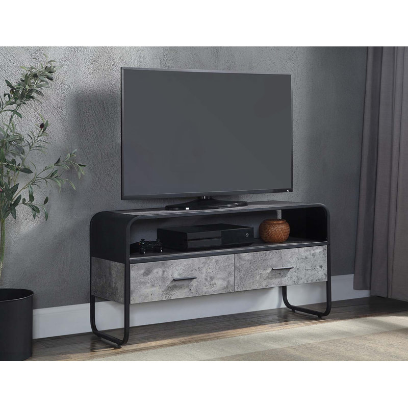 Meuble télé contemporain avec tiroirs Contemporary - Convient aux téléviseurs de 42 pouces