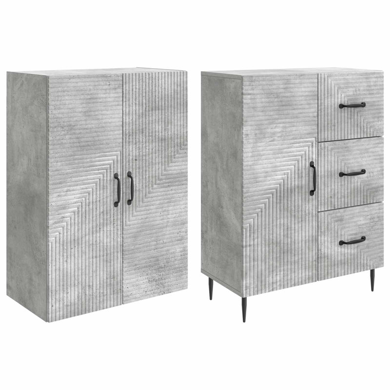 Storage Cabinet, Concrete Grey