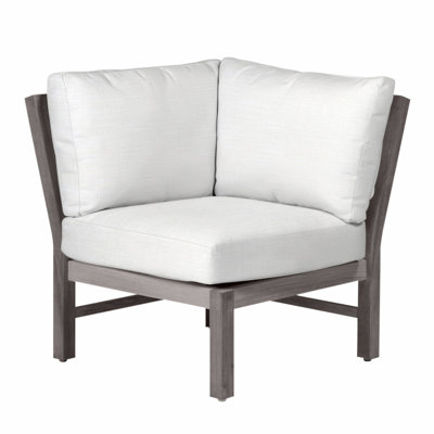 Fauteuil d'angle modulaire Club Teak - Huître