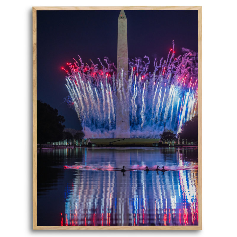 in DC par Angela Pan, Toile naturelle avec cadre flottant, Pas de tapis, H 42 po x l 32 po x P 2 po