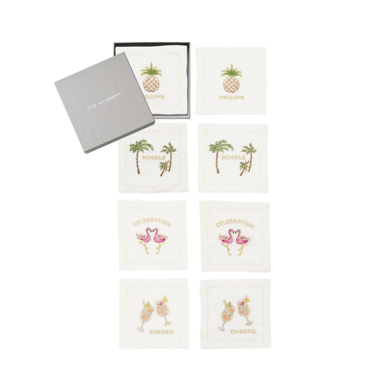 Mingle 8-Piece Cocktail Napkin Set