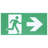 Running Man Green Combo Exit Sign/Emergency Light - 120-347V - 2HR Backup - Single/Dual Face - Universal Mounting - Thermoplastic - High Output Lamps