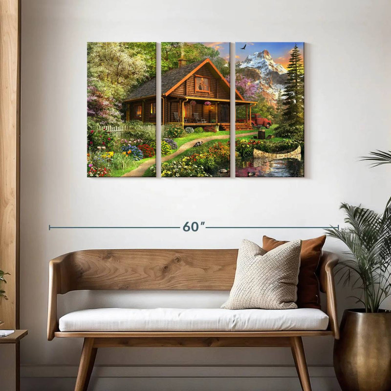 Lilie Log Cabin Home, H 28 po x l 45 po