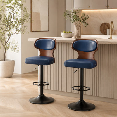 Tabouret tournant à hauteur réglable Bentwood