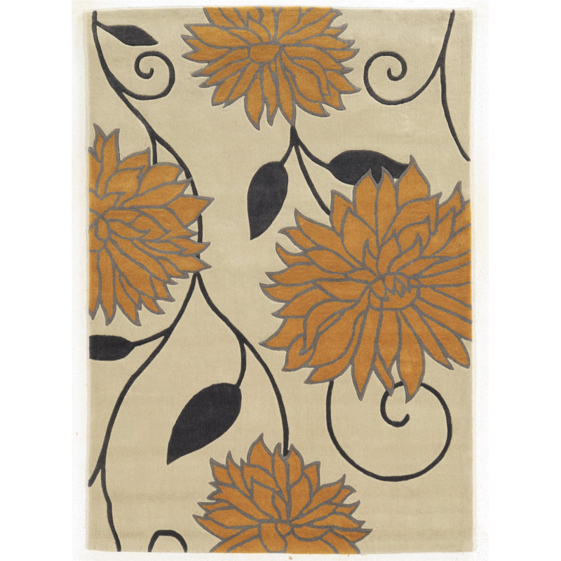 Marisela Handmade Rug, Rectangle 5' x 7'