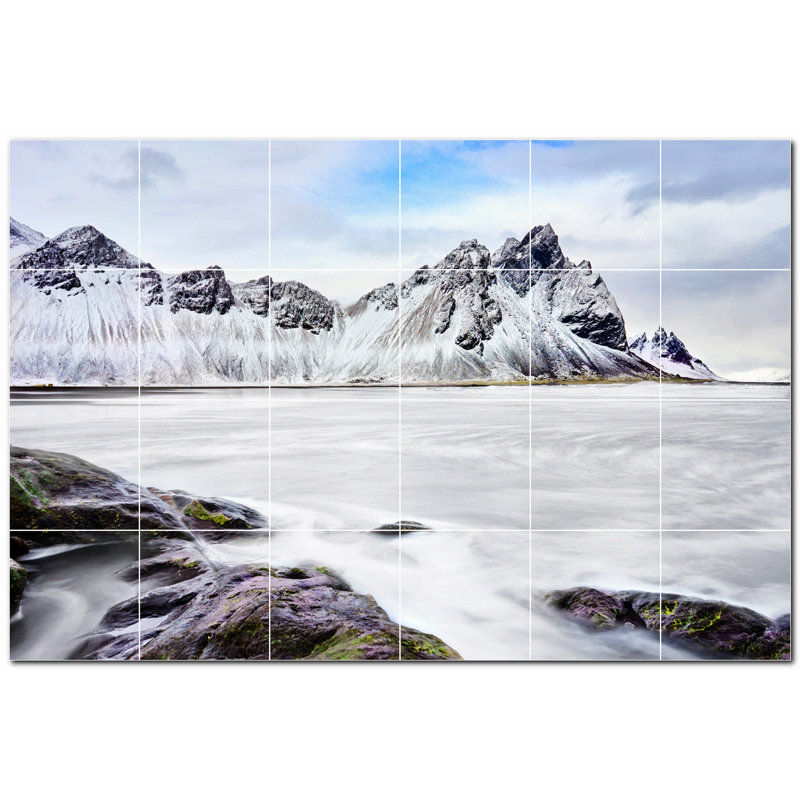 Murale décorative en céramique 4,25 po x 4,25 po