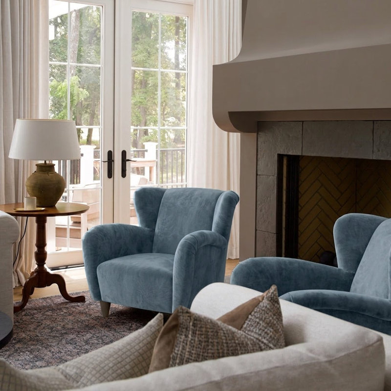 Stout Chair by River and Bord, Avon Harbor Velvet