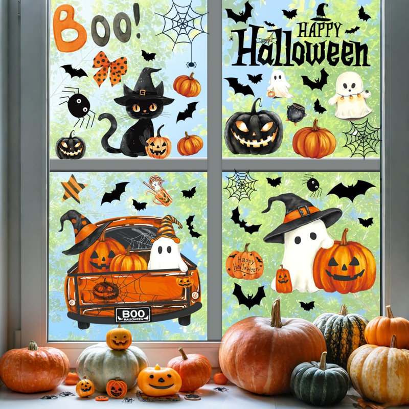 Décoration d'Halloween pour fenêtre