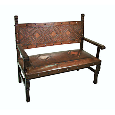 Spanish Leather Bench