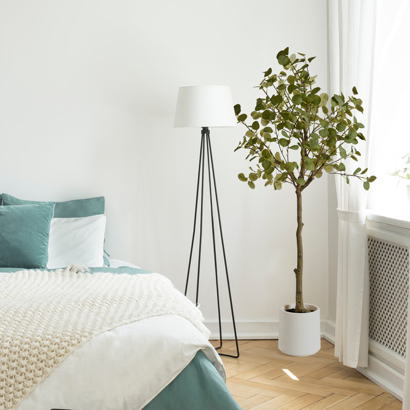 Realistic Artificial Eucalyptus Tree Faux Plant for Home Decor, Indoor Living Room or Office - 60"