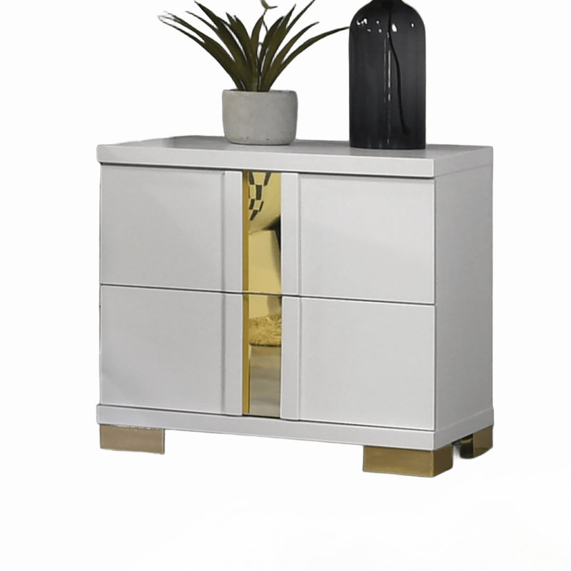 Tables de chevet, Blanc