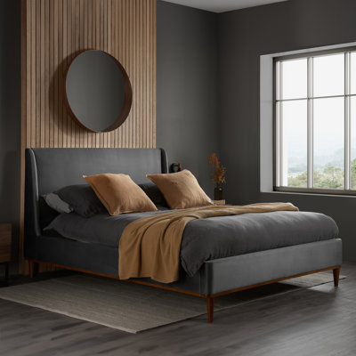 Lois Upholstered Velvet Bed