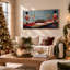 " Red Nutcrackers at Candlelit Dining Table Christmas " Painting-2101049133