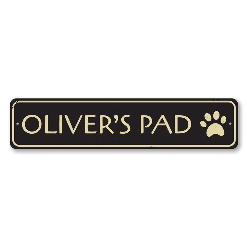 Plaque en aluminium pour animaux, H 4 po x l 18 po x P 0,04 po