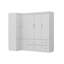 Garde-robe d'angle en forme de L