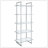 Colfax Clear 5-shelf Bookshelf