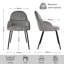 Antin Modern Upholstered Dining Chair with Armrest-1156432311