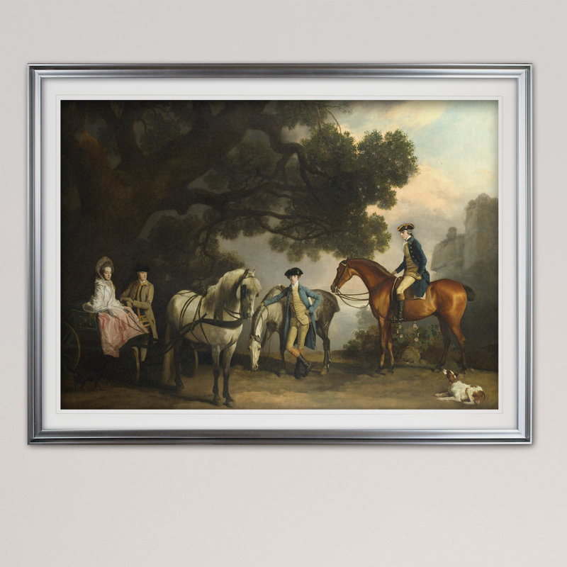 « melbourne familles », impression, Cadre argenté, H 31 po x l 43 po x P 1,5 po
