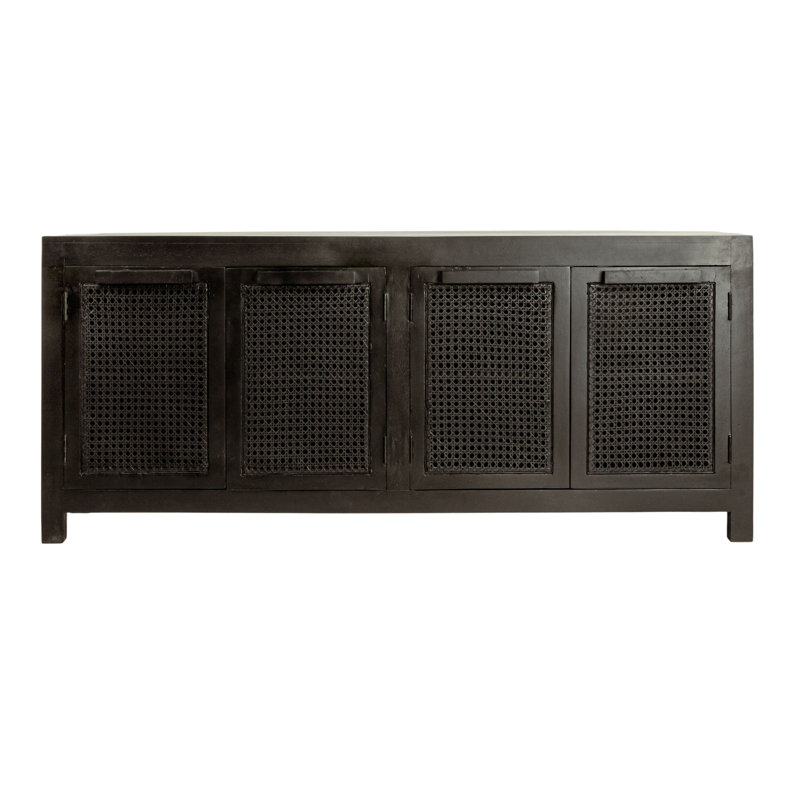Buffet 4 portes Rowan, Noir
