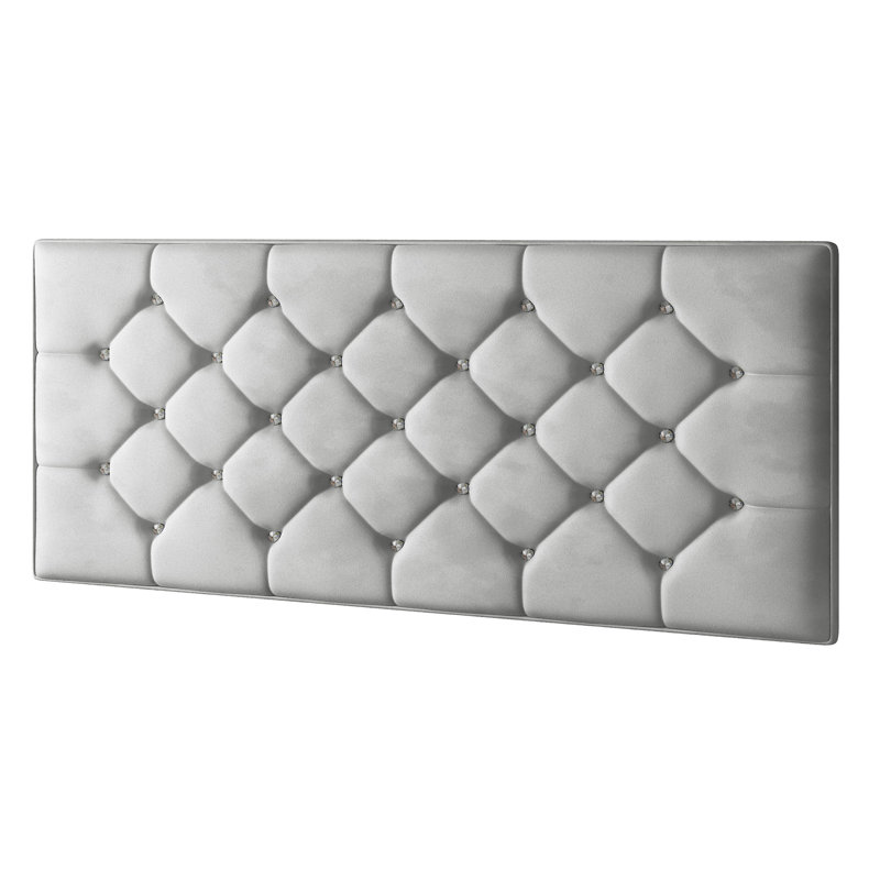 Farallones Upholstered Headboard, Silver, Small Double (4')