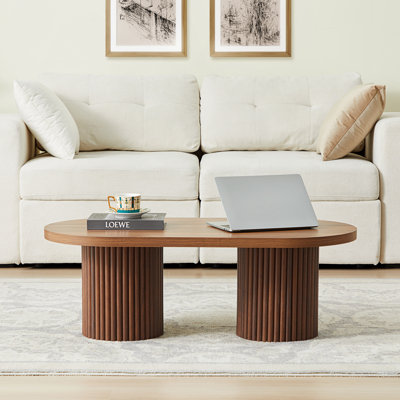 39.38'' W Oval Single Coffee Table