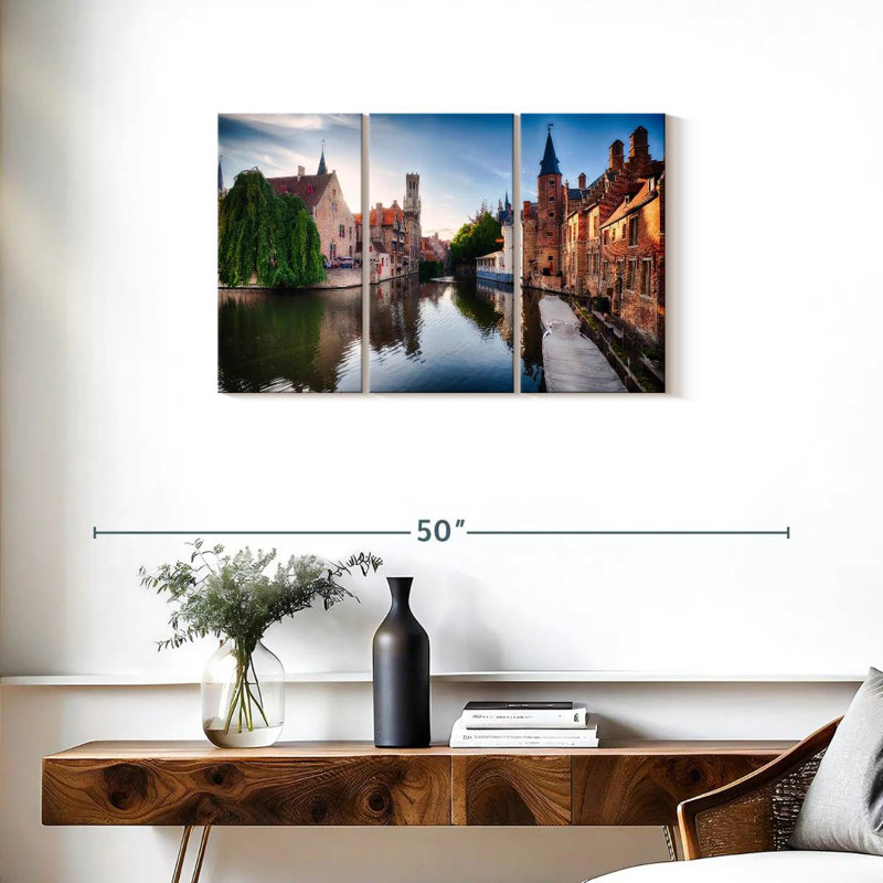 Lilie Bruges Water Canal, H 20 po x l 33 po