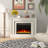 23" Recessed Electric Fireplace with Remote & Keypad Control