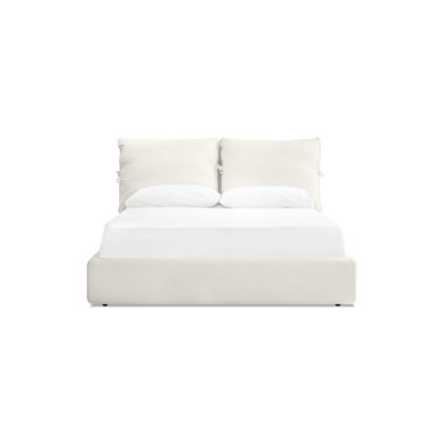 Plume Upholstered Sleigh Bed