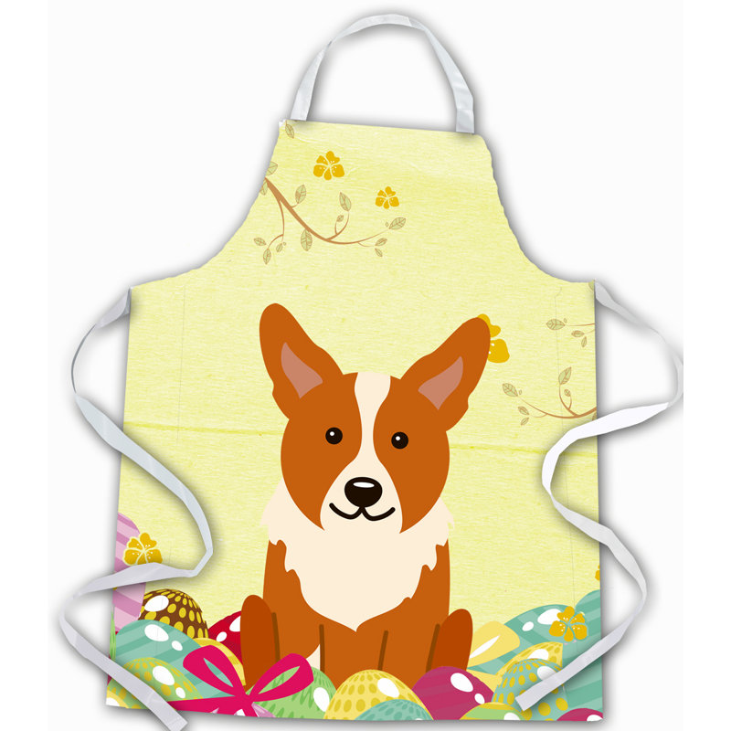 Tablier œufs de pâques, Blond / brun clair / crème, Corgi