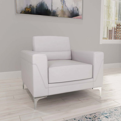Fauteuil rembourré en cuir Tanyeli