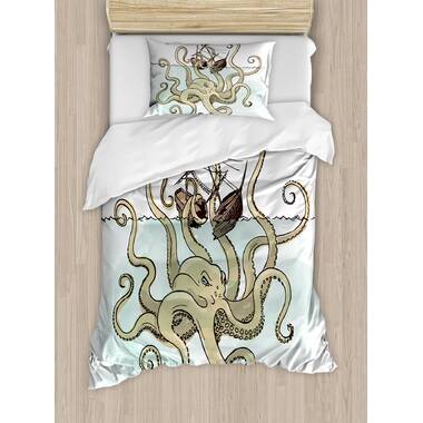 Lahsana Splashed & Splattered Bunkie Deluxe All-in-One Zipper Bedding Set East Urban Home Size: Twin