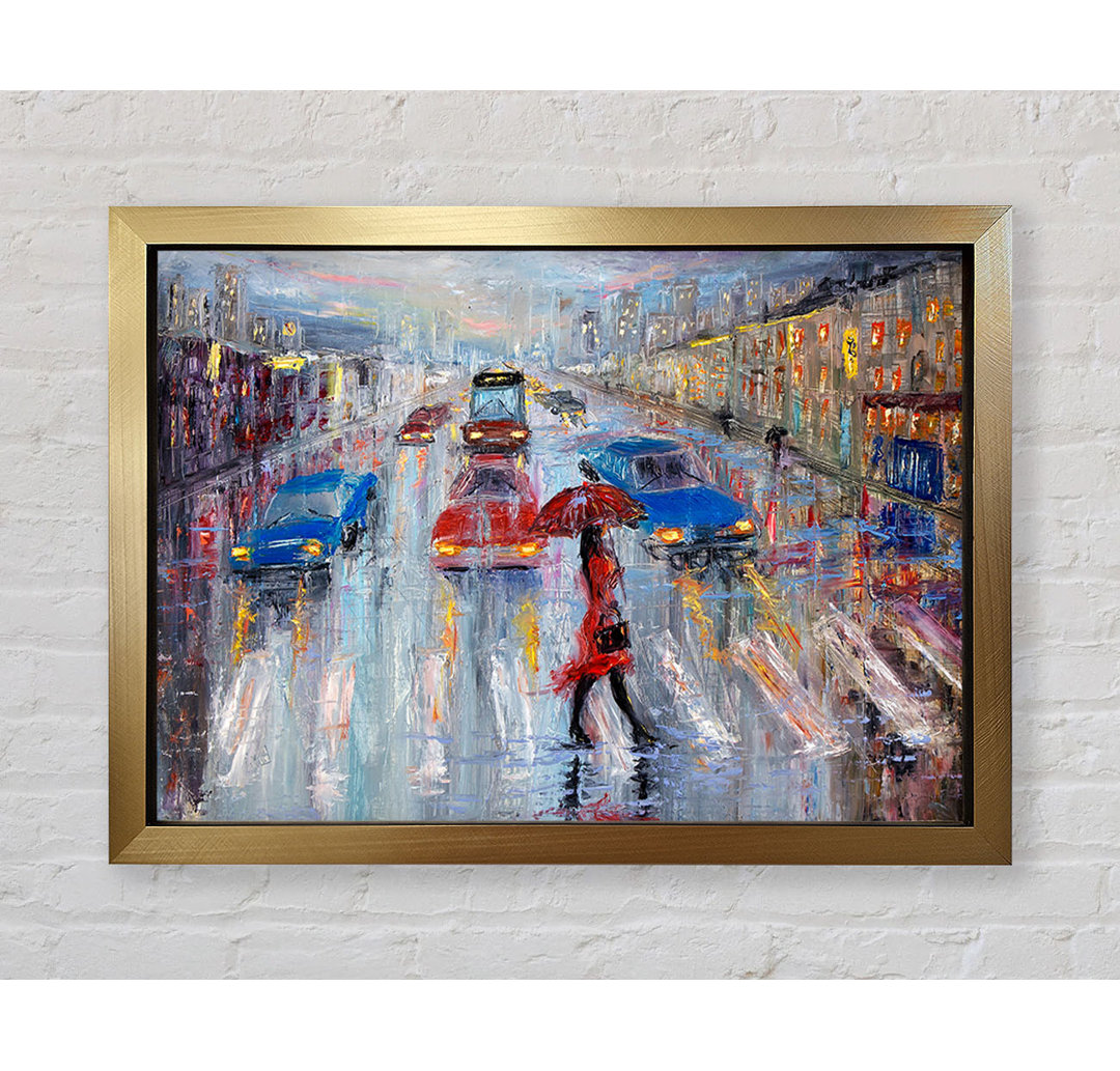 Walk in the Rain - Einzelne Bilderrahmen Kunstdrucke