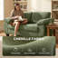 HOMCOM 2 Seater Sofa 156cm Loveseat with Thick Spring Cushions Dark Grey-1388708899