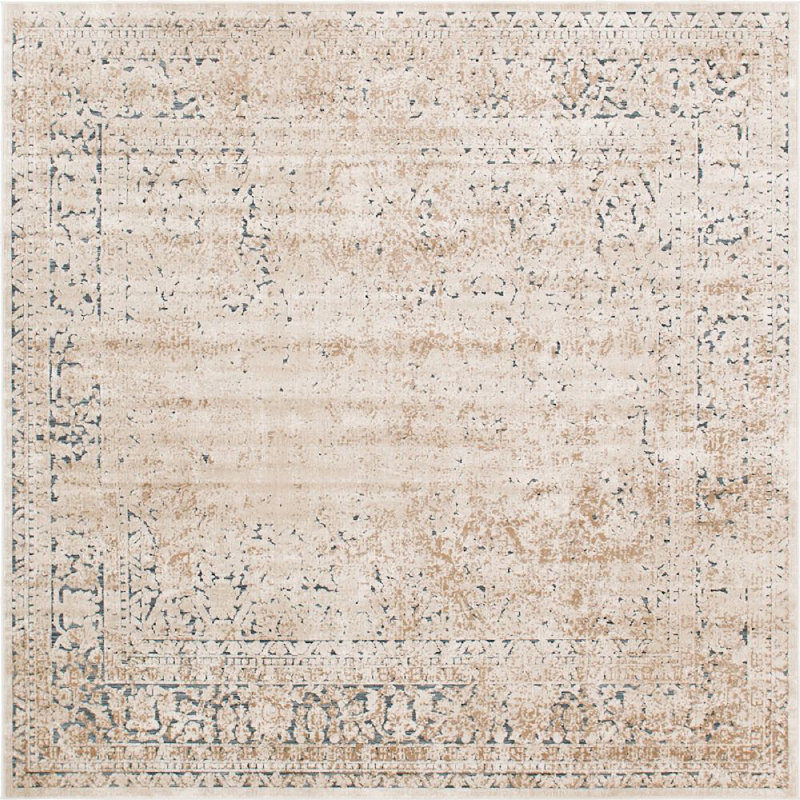 Parrado Ikat Indoor Rug, Square 7'