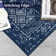 Elegant Oriental Machine Washable Rug with Rubber Anti-Slip Backing Ideal for Living Room, Dining Room, Bedroom, Office & Playroom