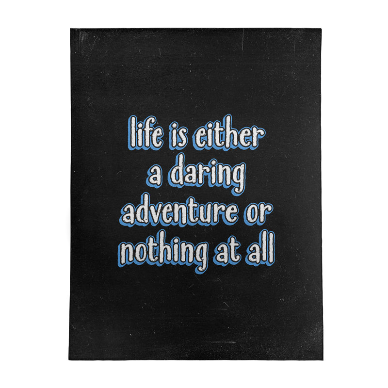 Tapis en polyester style tableau noir life adventure quot, Rectangle 8 pi x 10 pi