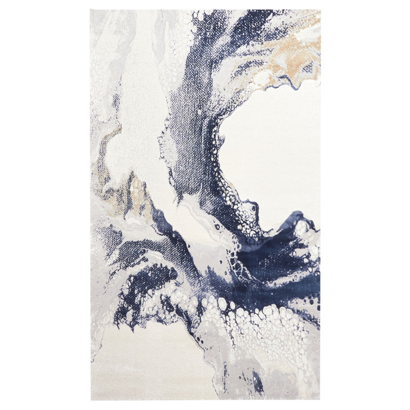 Rakowski Blue Rug, Rectangle 8' x 10'