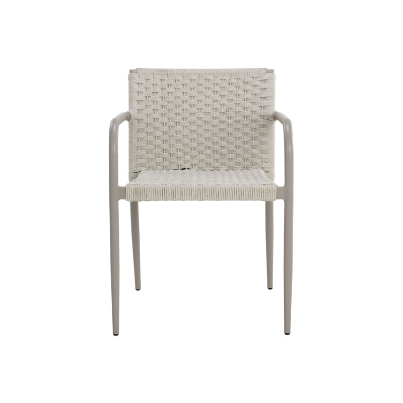 Fauteuil empilable Parkash - Crème - Crème