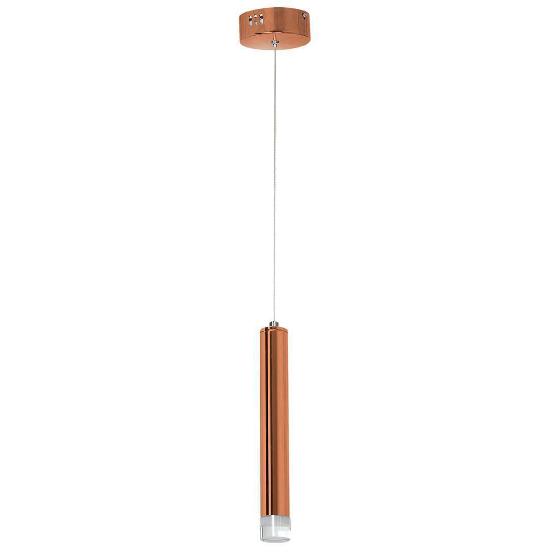 Zylinder LED-Pendelleuchte 1-flammig Copper