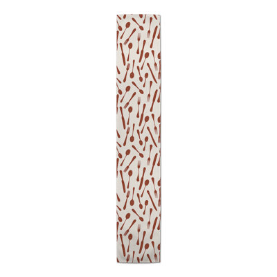 Sketchy Kitchen Utensils 4 Table Runner
