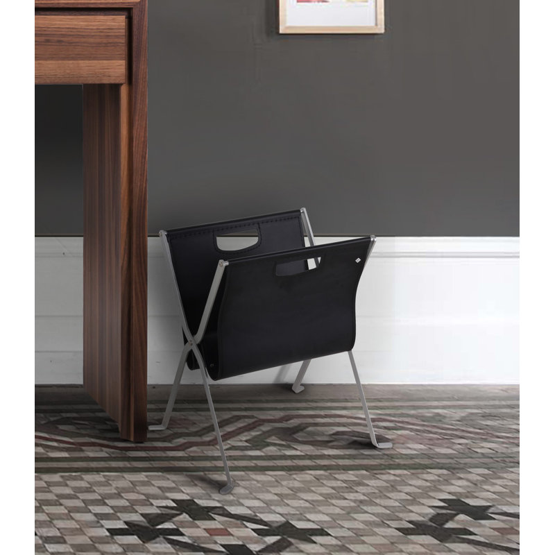 Bailey-James Vegan Leather Free Standing Magazine Rack