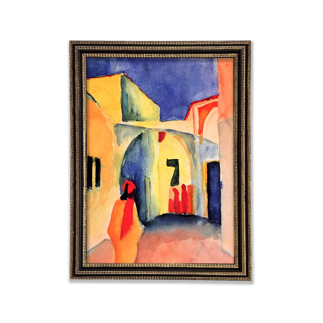 August Macke Look In A Lane - Druck