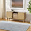 Hand Loomed Geometric Area Rug in Blue-632984491