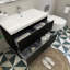 Ensemble de meuble-lavabo mural simple 36 po Amahd-941868976