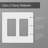 Lutron Claro 2 gang Plastic Decorator Wall Plate 1 pk-37218633-37218634